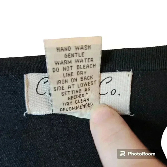 Clothing Co. By Notations Vintage Sweater Beaded Butterfly Cardigan Silk Large - Picture 3 of 7